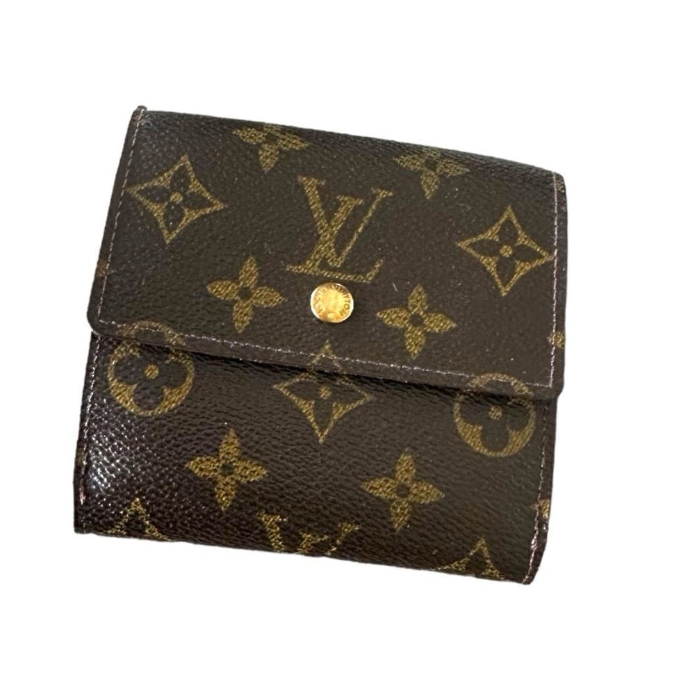 Louis Vuitton Monogram Elise Wallet 100% Authentic Brown Classic Billfold